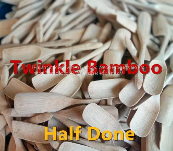 Small Bamboo Spoon for Tea 7.2inch Bambu Tong Set/ Wholesale Bamboo Wooden Itmes photo-4