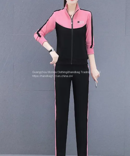 Autumn Coat Fashion Sweater Two-Piece Women's Spring And Autumn Sportswear Suit photo-5