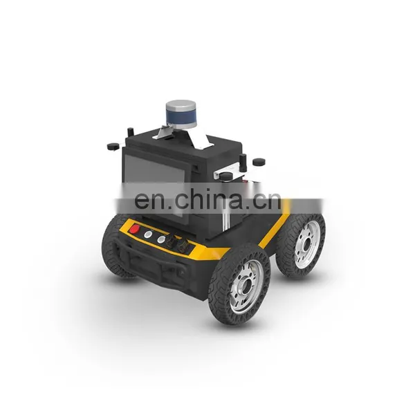 Large Load Mobile Robot R-1000 Intelligent Remote Mobile Monitoring Robot Prototype Car Wide Chassis Mobile Driverless Car Robot