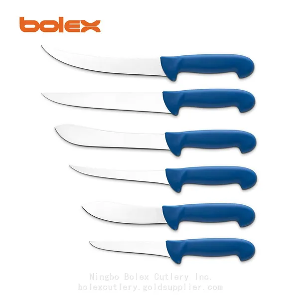 Butcher Knives Colour Coded Slaughtering Breaking Steak Knife Cook Chef Kitchen OEM ODM Knife Sets Kits photo-5