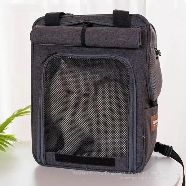 Multi-Functional Reflective Cat and Dog Carrying Bag Breathable Backpack and Trolleys With Custom Logo Hands-Free Shoulder Bag photo-4