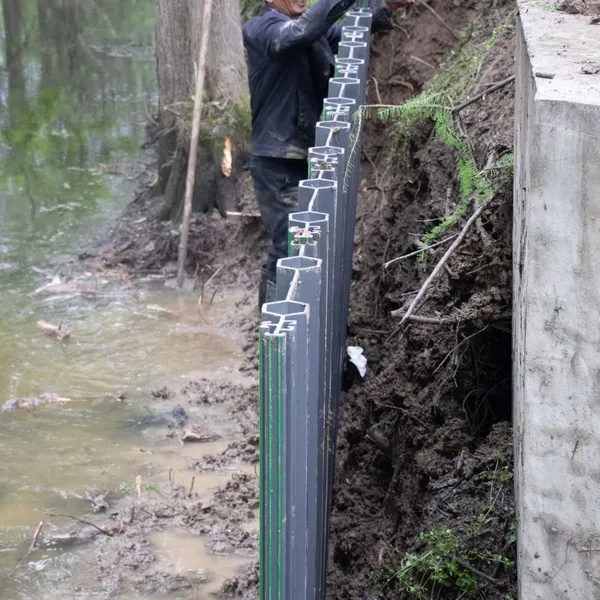 New Trend UV-Resistant Vinyl Seawall Panels Sheet Piling PVC Sheet Pile for Construction photo-5