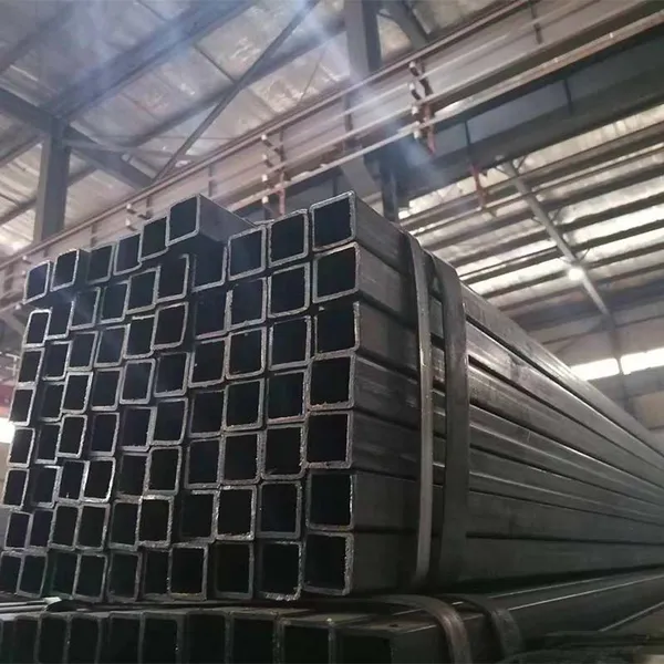 High Quality Raw Materials Hollow Black Square Tube Firm Hard Carbon Steel Erw Pipe photo-5