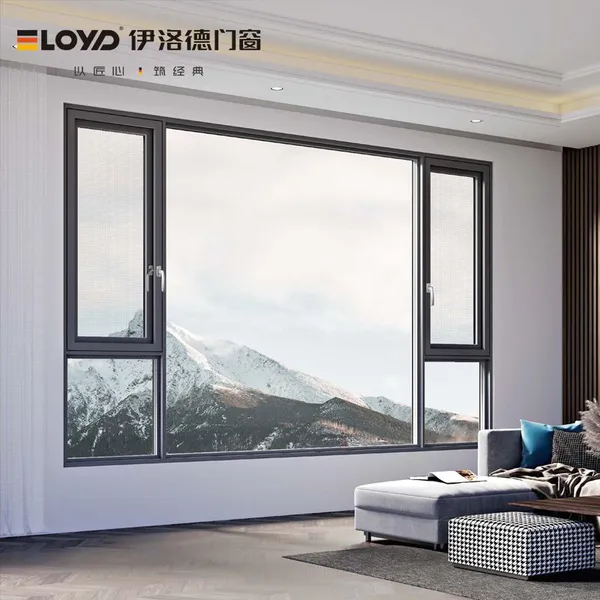 Aluminum Alloy Bridge Screen 115 Casement Window photo-2