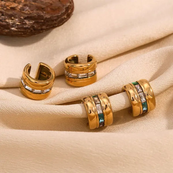 OEM Custom Stainless Steel Earrings Supplier Low MOQ 50 Pairs Polished Surface photo-3