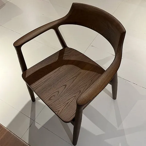 Premium Hiroshima Wood Chair With Wood Seat or Upholstered Seat for Restaurant