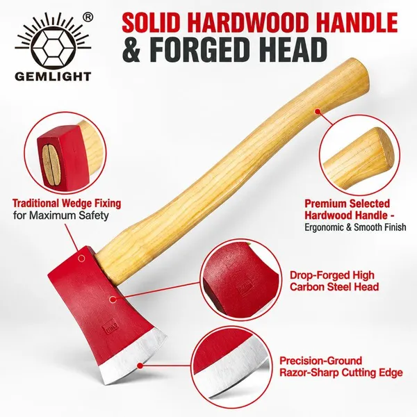 Steel Head Hatchet With Hardwood Handle For Bushcraft Trips Bulk Supply To Southeast Asian Hardware Chains With Bulk Order Support