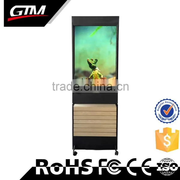 42 Inch Floor Stand China Internet Kiosk Avi Player Standalone Media Player Vertical Lcd Panel Stand Advertising Display