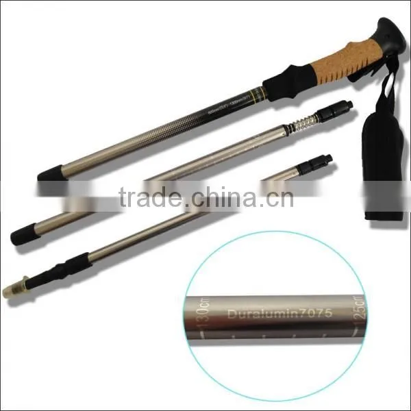 4 Sections Aluminum 7075 Inner Lock With Anti Shock Trekking Pole Supplier's Choice photo-3