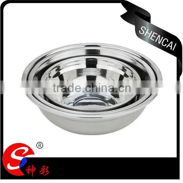 Cheap Price Kitchen Tableware Mixing Bowls Set Deep Food Container Matel Bowls Mixing Bowl Stainless Steel photo-2