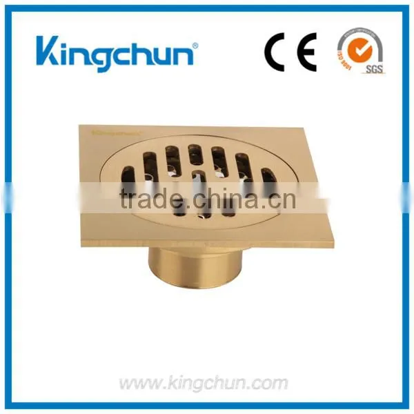 (J8008-B)bathroom Floor Drain Drain Grate Brass Floor Drain