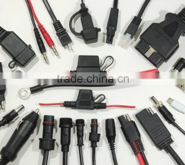 41/0.254 BC Power Cable With Twins Cigarette Female Plug and 4.57 MmEurope Connector photo-2