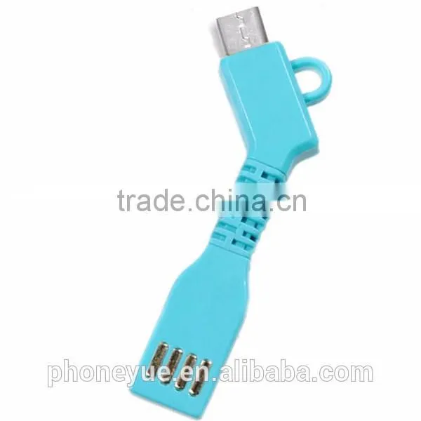 Newest Super Flexible Silicone Key Chain Key-shape Usb Cable Micro Usb Cable photo-2