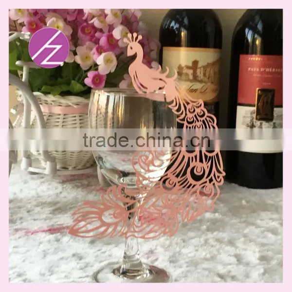 Wine Glass Phoenix Cards Wedding Luxury Decorations,party Favor Paper Crafts Table Place Card for Wine Card China ProducerJk-82 photo-2
