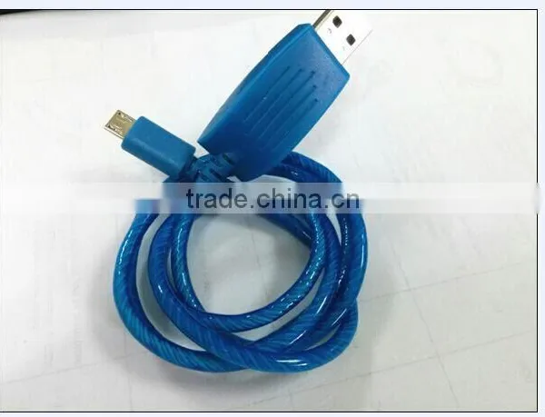 New Design EL Flowing USB Data Cable for Iphone for Android photo-6