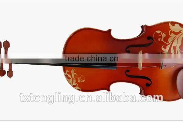High Quality Popular Student Flower Decorated Beautiful Violin TL-002 photo-2