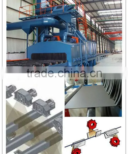 001A Efficient Roller Type Steel Plate Shotblasting Machine
