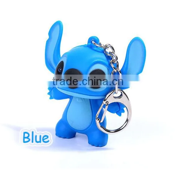 Wholesale Stitch LED Light Flash Keychain With Sound photo-5