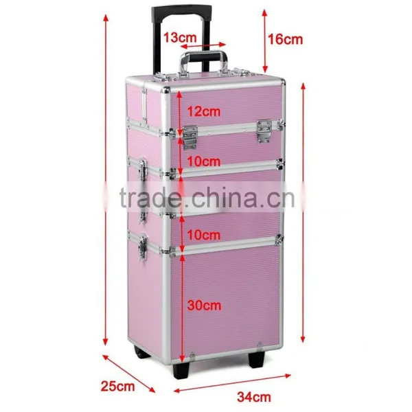 Aluminium Hairdressing Salon Makeup Beauty Box Nail Carry Case photo-2