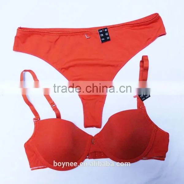 2017Christmas Design Most Popular and Hot Sale Red Hot Women Bra and Panty Set photo-3