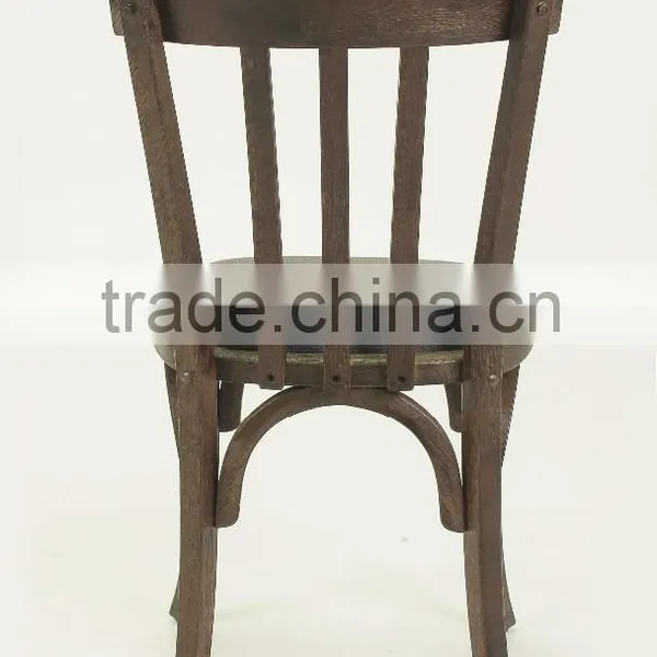 Fabric Seat Antique Style Wood Dining Chair/wooden Armless Restaurant Chair(CH-272-OAK) photo-2
