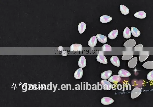 Korean Style Glass Resin Stone Opal Color Decorative Stones ZX:SZ573 photo-3