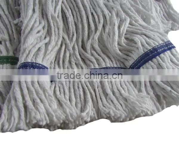 G012 Cut End Bleach White Blended Cotton Mop Manufacturer. photo-4