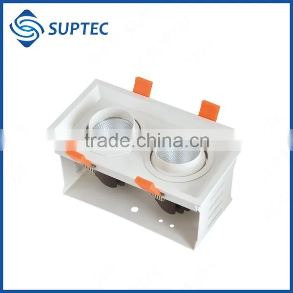 Two Heads Dimmable COB Grille LED Light Lamp 15W 25W photo-3