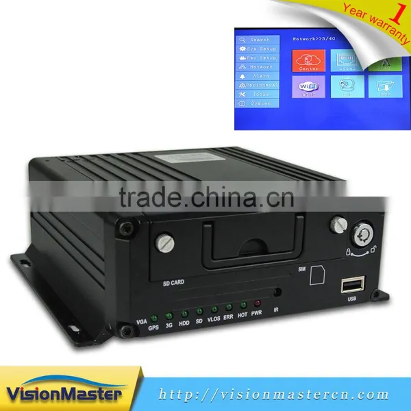 G-sensor GPS IP Cameras 1080P Vebicle Monitoring NVR photo-6