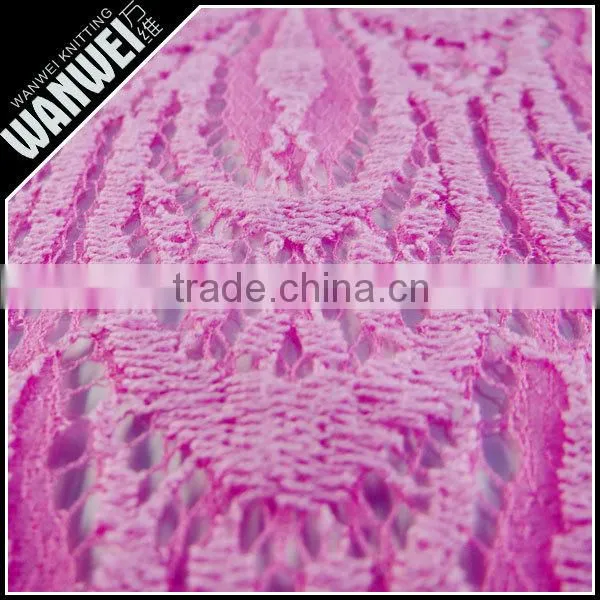 Storage Hot Selling Stylish Discount Promotion Lace Tricot Brushed Knitting Lace Fabric Wholesale Spandex Nylon Cotton Materials photo-2