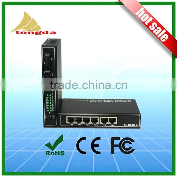 China Manufacturer Fast Ethernet 2 Fiber 6 Rj45 Fiber Optical Ethernet Switch photo-4