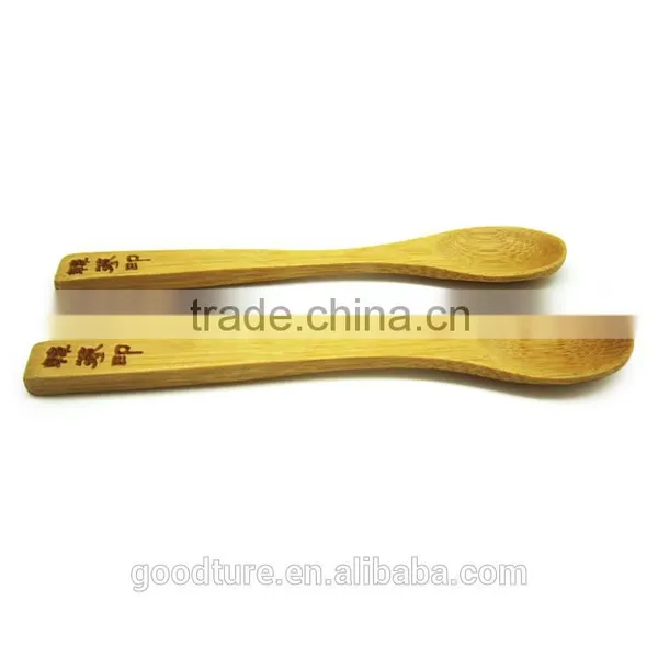 Mini Bamboo Spoon With Lasered Logo photo-3
