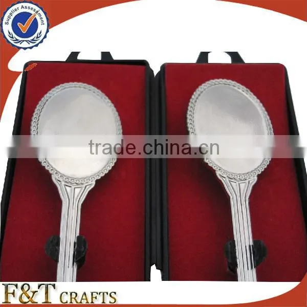 Custom Plating Nickle Bank Souvenir Spoon for Wholesales photo-3