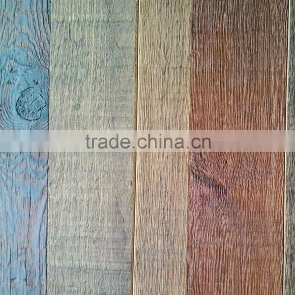 2016 New Recycled Grey Oil Pine Wood Flooring photo-3