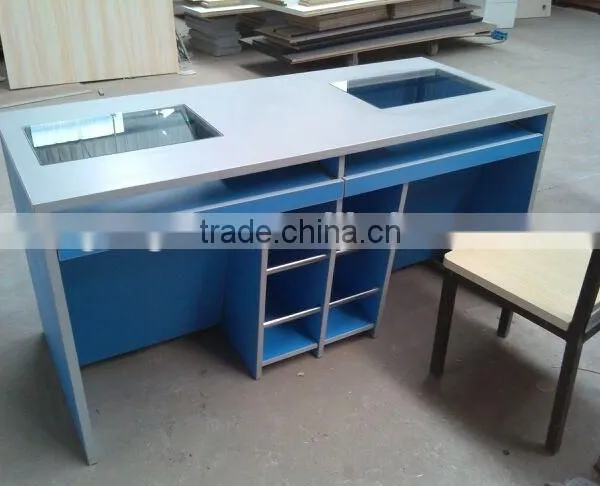 portable 2 person iron computer desk folding table