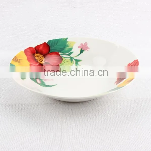 Hotel Super White Ceramic Glazed Polished Porcelain Plates Wholesale photo-5