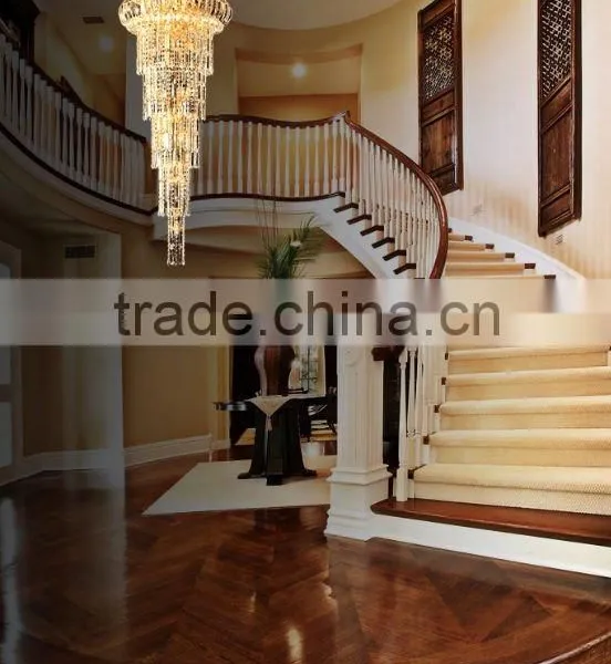 Gold LED Crystal Stair Long Chandeliers Light for Hotel photo-5