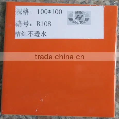 100*100 Pure Color Ceramics Wall Tile From China Factory for Badroom