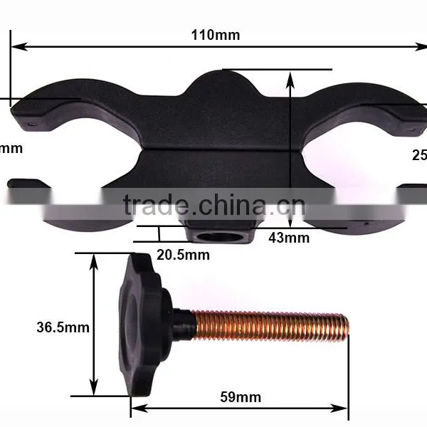 2x25mm Wholesale Hunting Torch Light Flashlight Gun Mount photo-2