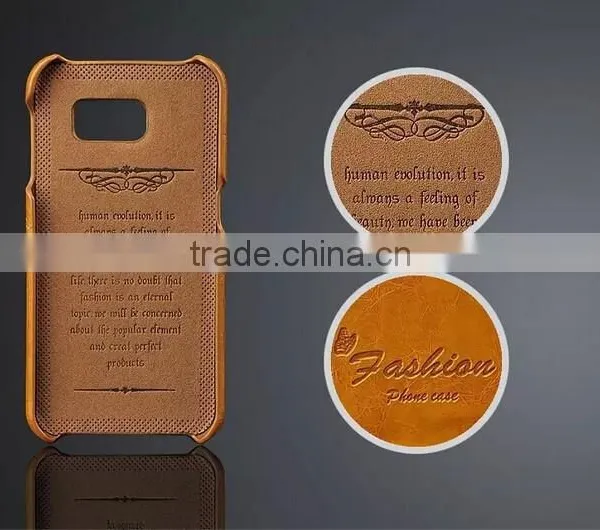 Card Holder Genuine Wax Matt Leather Back Cover For Samsung Galaxy S6 photo-6