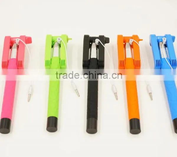 Best Price Mobile Phone Camera Wired Selfie Stick Extendable Selfie Stick photo-2