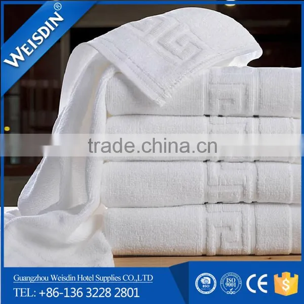 Guangzhou WEISDIN Hot Sale 100% Cotton Solid Terry Jacquard Towel photo-4
