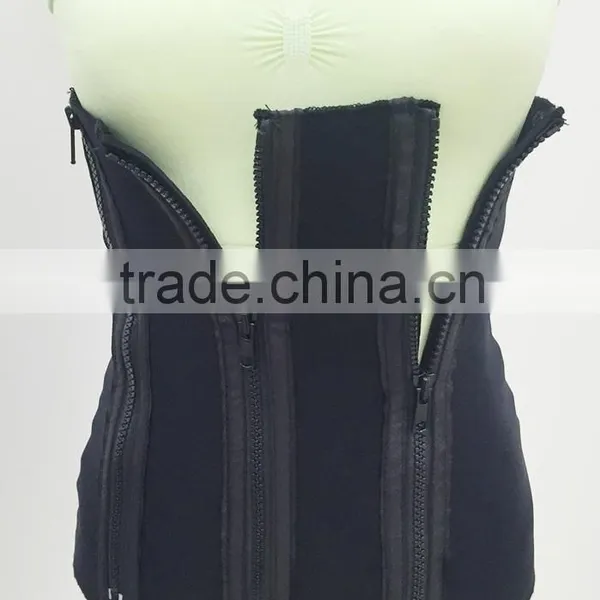 3 Step Removable Zipper Back Support Slimming Waist Trimmer Belt