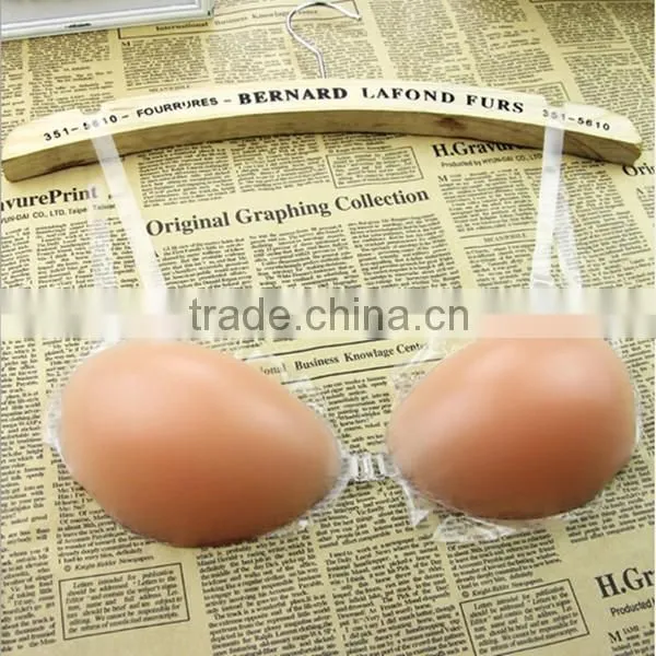 Strapless Silicone Bra Front-close Push-up Bra