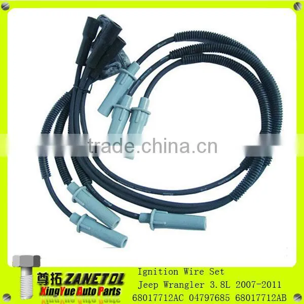 Ignition Wire Set 68017712AB 04797685 Fit Jeep Wrangle Ignition Wire Set 68017712AC