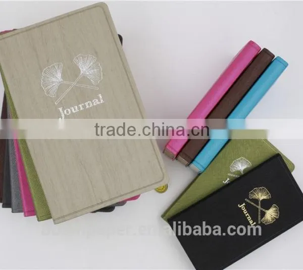 New Design Classical Alpha 3 PU Softcover Beauty Cover Foiled Leather Journal Journal