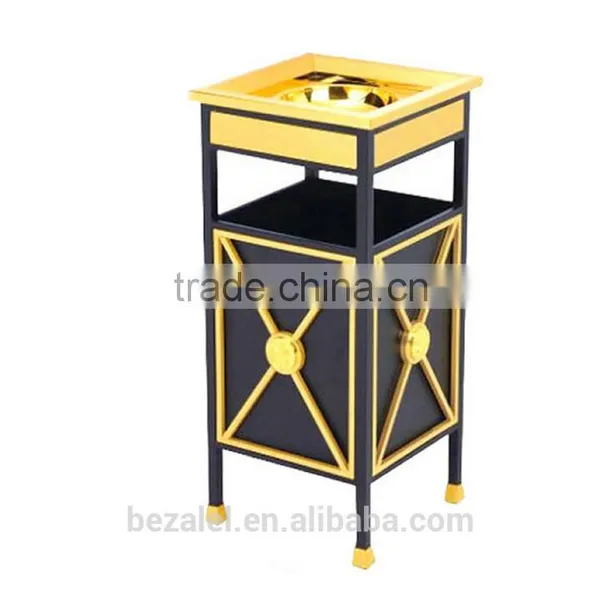 The Square Block to the Hotel Lobby Ashtrays Titanium Ashtray Dustbin Garbage Peel Bucket Dustbin