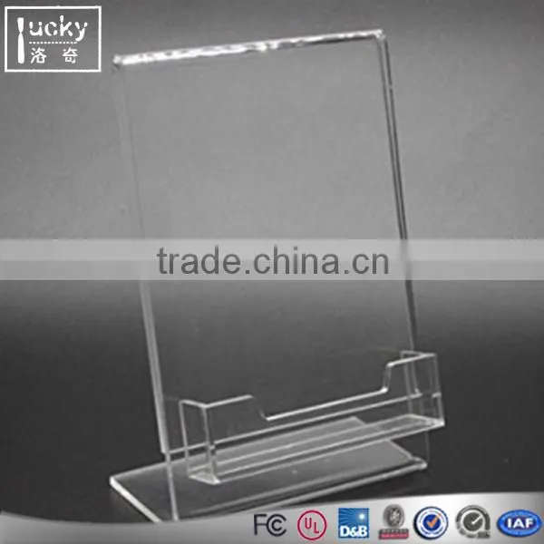 Acrylic Folder Holder Unique Design File Rack ,custom All Shape Sign Holder photo-3