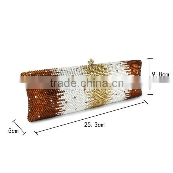 Beautiful Long Shape Clutch Bag Evening Bag Evening Clutch (B1008-GG3) photo-2
