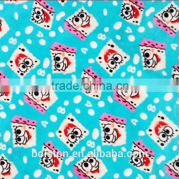 Printed Velvet Fabric for Upholstery Garment With Plush Velvet